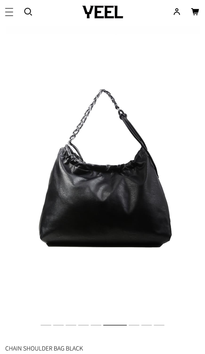 YEEL) CHAIN SHOULDER BAG BK 상품이미지3