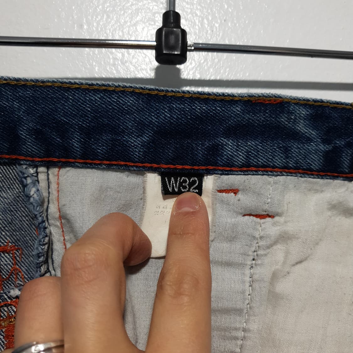 칼카니 카펜터 더블니 올드스쿨 Y2K 힙합 와이드 데님 팬츠 청바지 상품이미지6