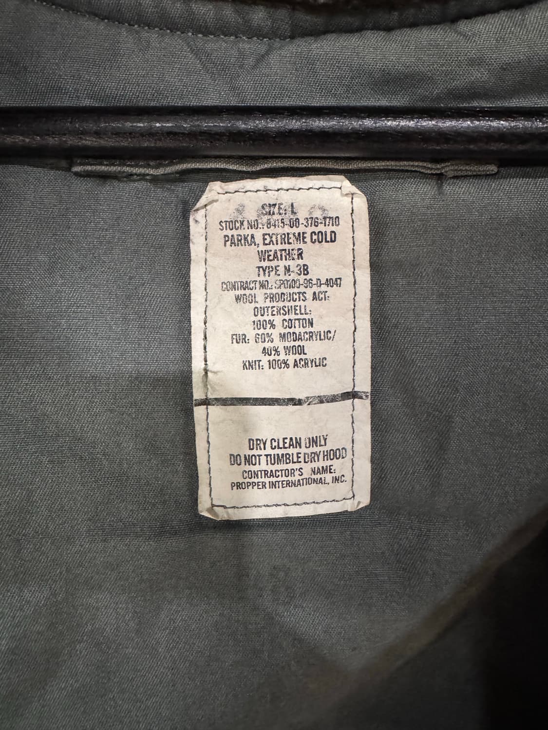 80s Military 밀리터리 오리지널 미군 N-3B 파카 상품이미지3