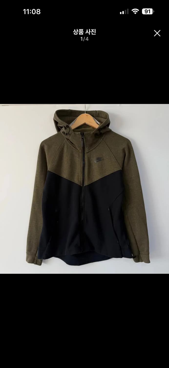 나이키 테크팩 후드집업 올리브 상품이미지1