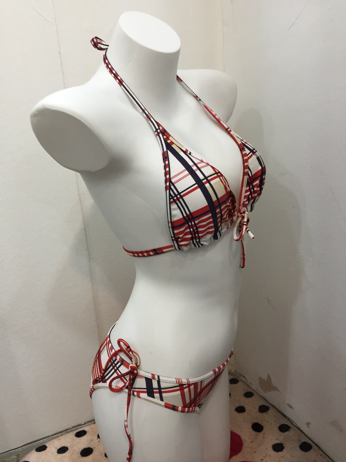 타미걸 체크 갸루 비키니 상품이미지4