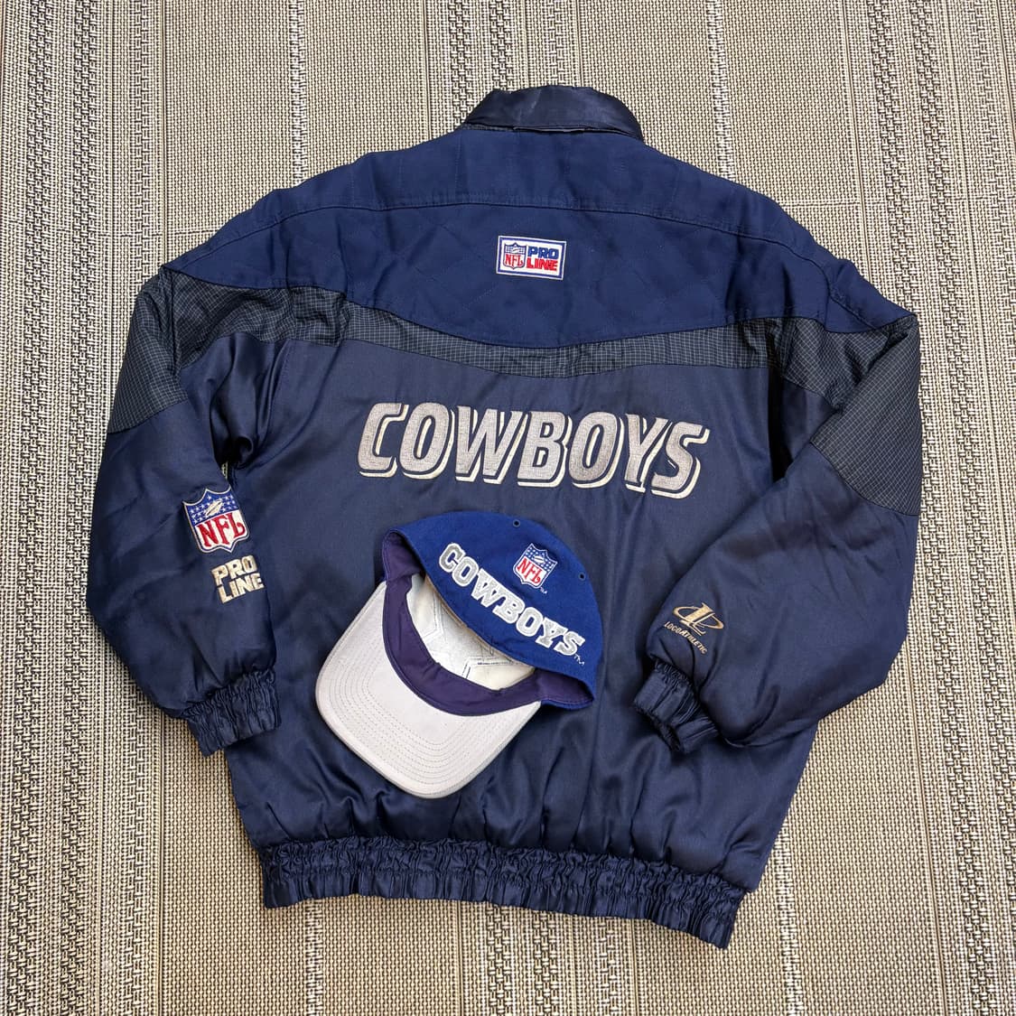 90s 달라스 카우보이 로고 애슬래틱 NFL 프로라인 푸퍼 자켓 상품이미지7