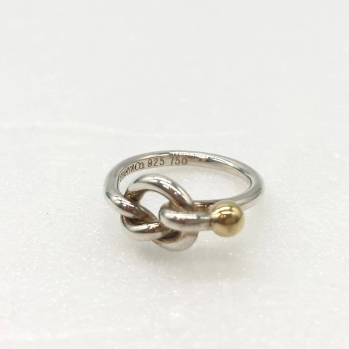 티파니앤코 러브노트 반지 실버 골드 상품이미지4