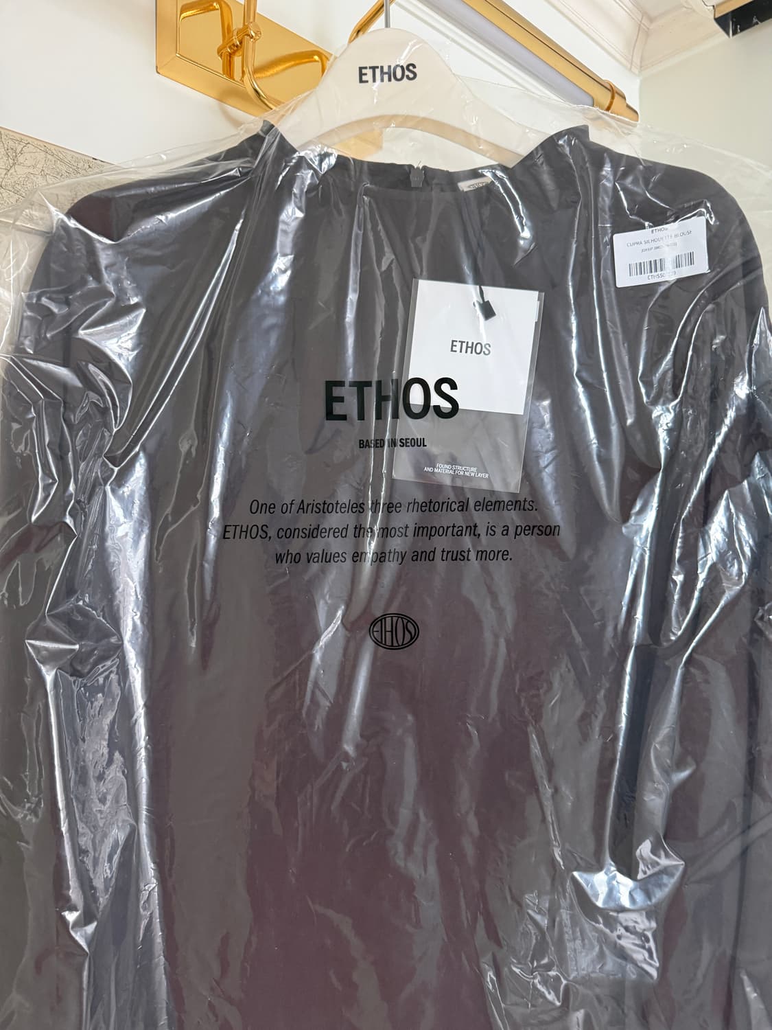 ethos 에토스 큐프라 실루엣 블라우스 상품이미지4