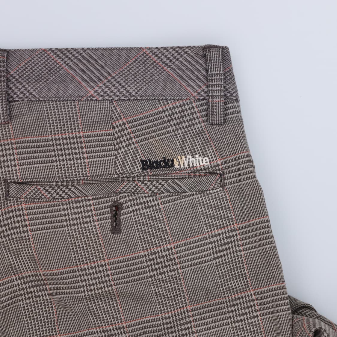 [32] 블랙앤화이트 남성 하운드투스 체크 팬츠 바지 3882 상품이미지7