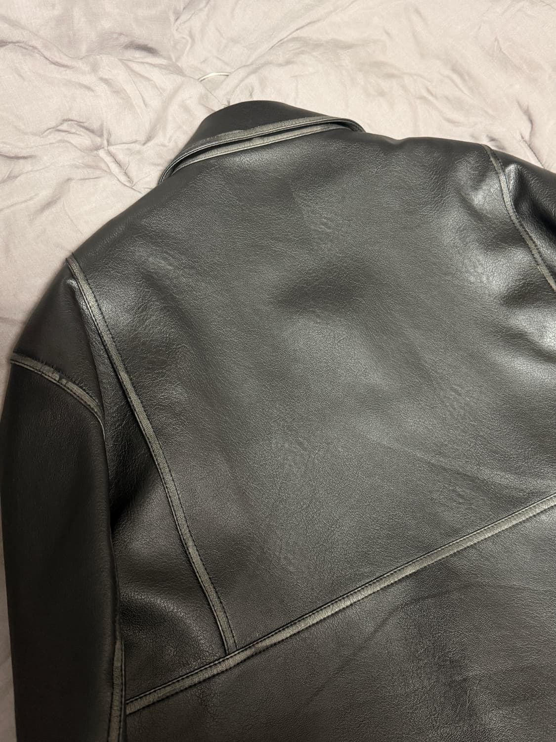 알렌느 3D 디스트레스 포우레더 자켓 블랙 2 상품이미지10