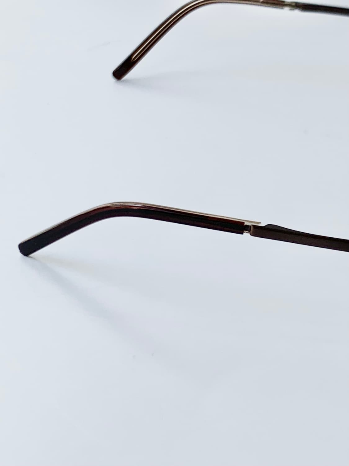 [픽키-609] 브라운 메탈 하프림 안경 데드스탁 프레임 상품이미지6