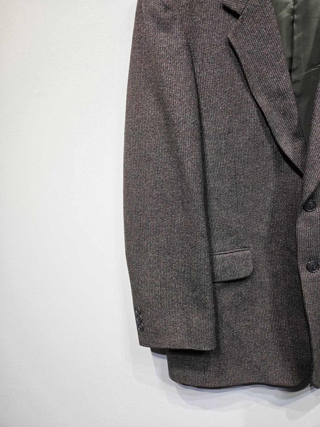 피에르 발망(PIERRE BALMAIN) 실크 혼방 울 블레이저 자켓 상품이미지4