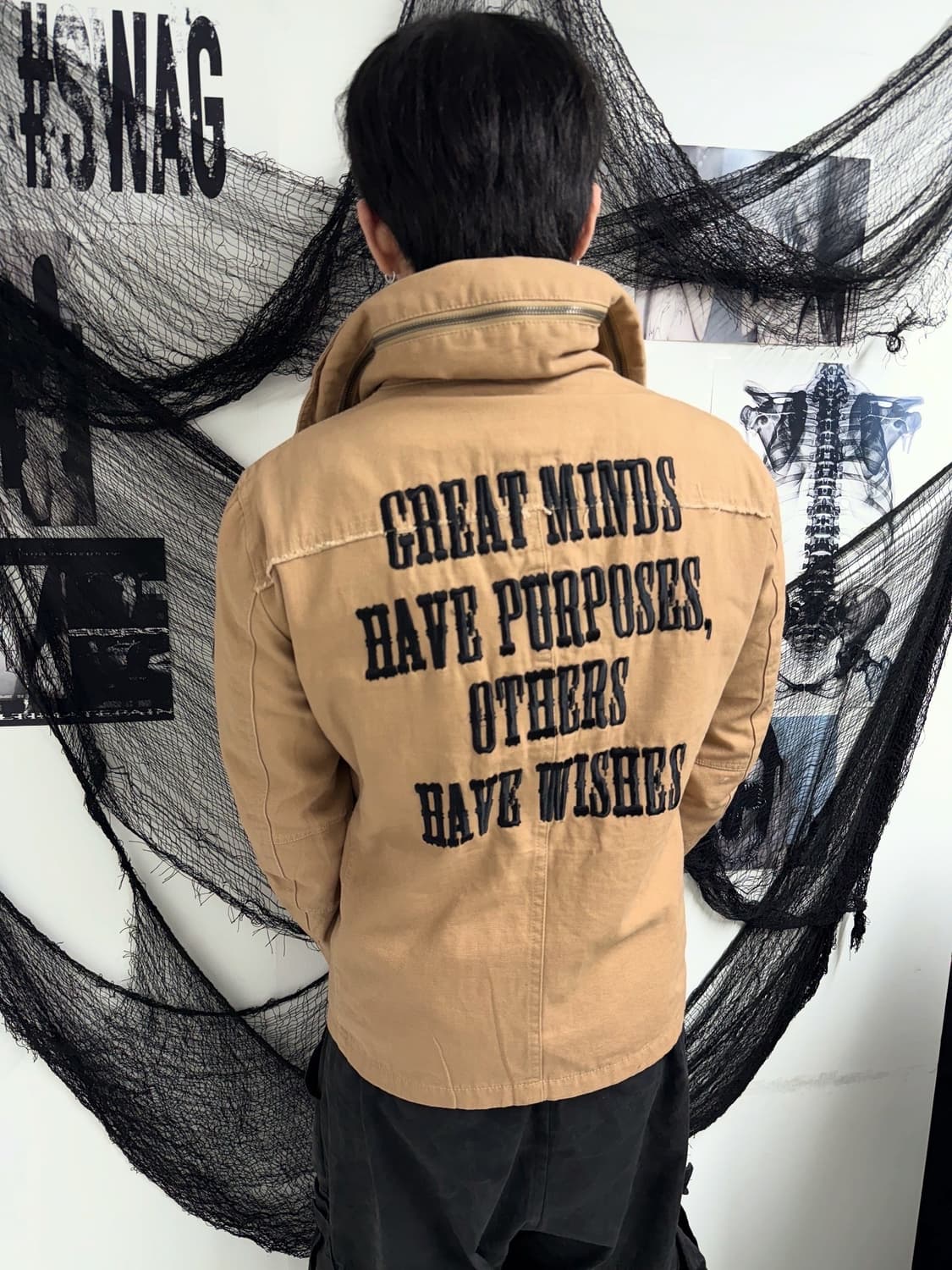 00s lettering detail jacket 상품이미지1