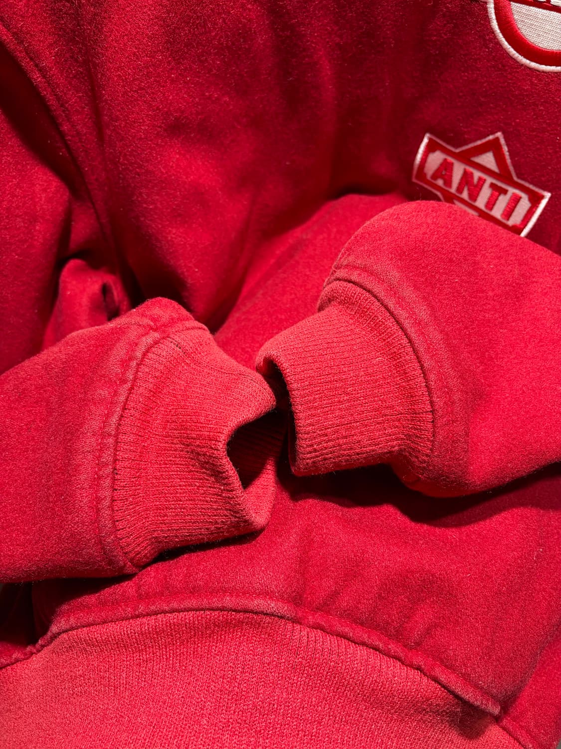 XL BRATSON 13 패치 레드 바시티 자켓 상품이미지10