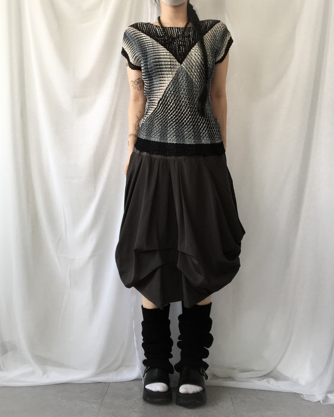 Pleats pattern top 상품이미지4