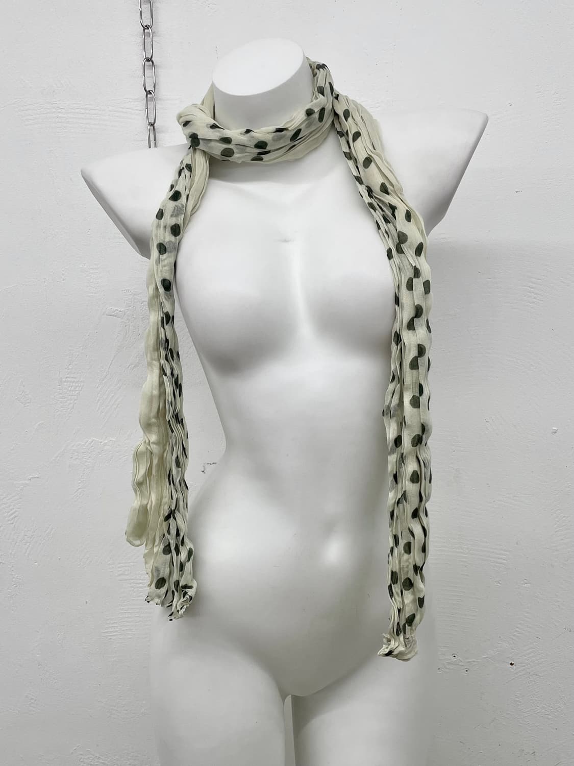 너드모리 도트 배색 머플러  상품이미지3