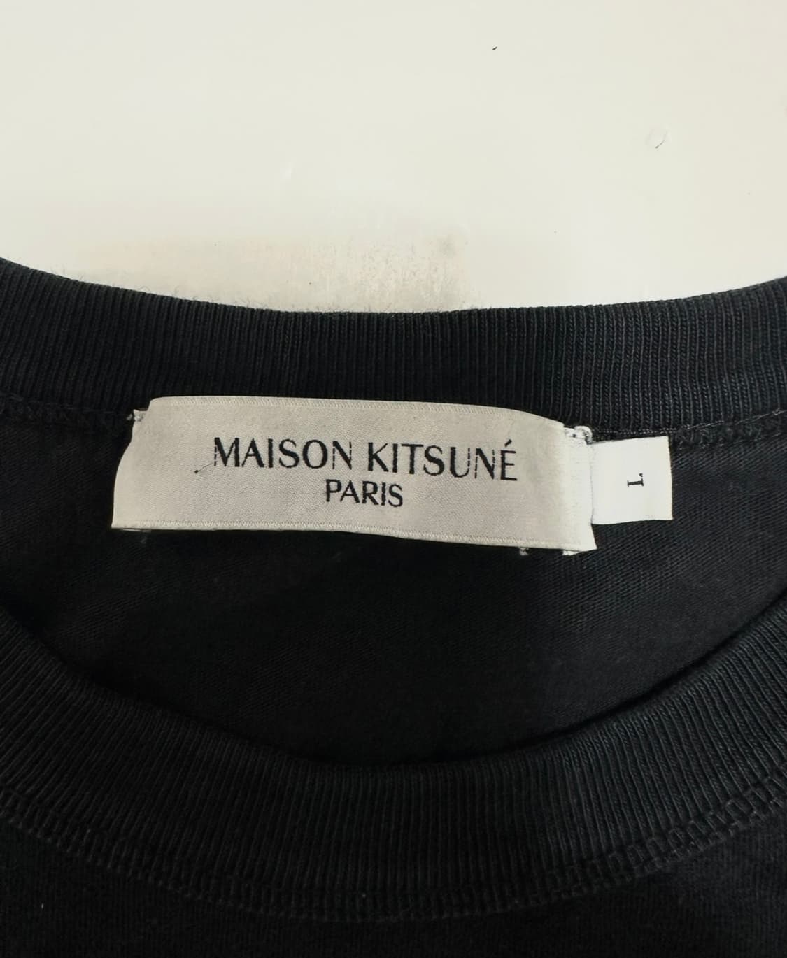 메종키츠네 폭스패치 블랙 반팔티 상품이미지4