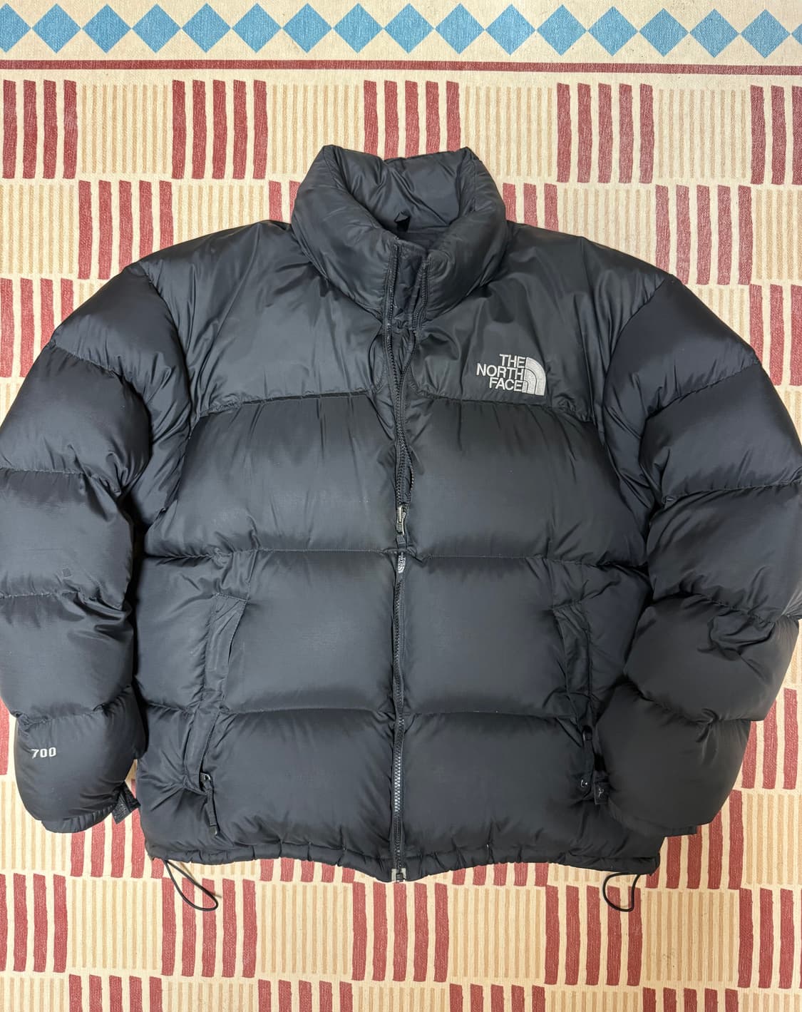 [XL] 빈티지 노스페이스 눕시 센터로고 블랙 상품이미지1