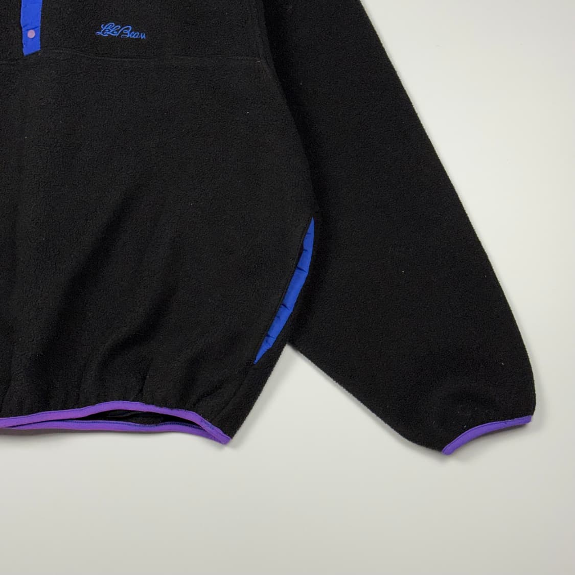 (110) 80s 엘엘빈 플리스 풀오버 블랙 상품이미지5