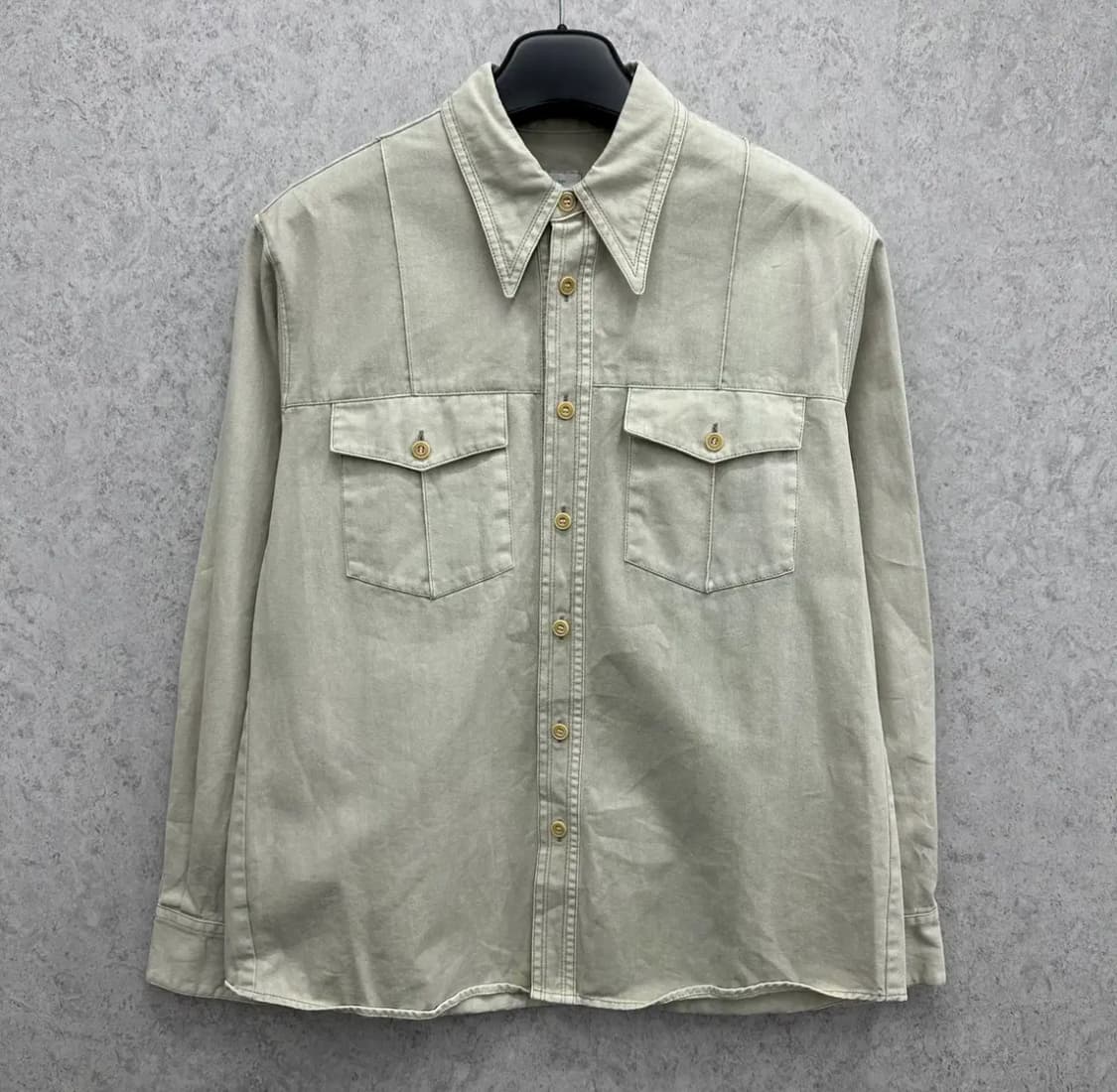 쿠어 남자 루즈핏 헤비코튼 웨스턴 셔츠 상품이미지1