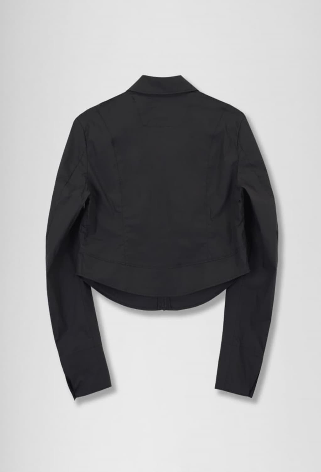 EE WOMEN'S ZIP-UP SHIRT BLACK 상품이미지3