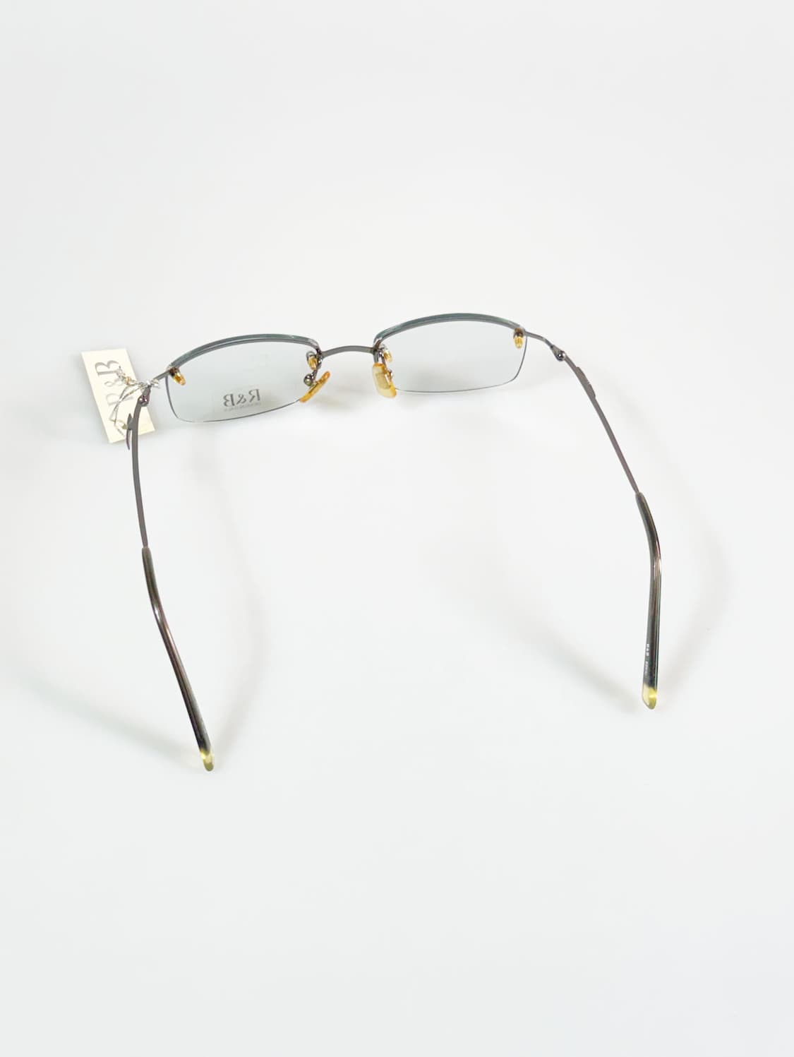 R&B EYEWEAR 무테 스퀘어 메탈 프레임 빈티지 안경 상품이미지5