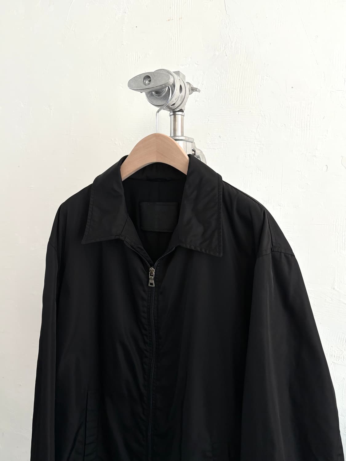 Prada 프라다 블랙 나일론 블루종 자켓 상품이미지5