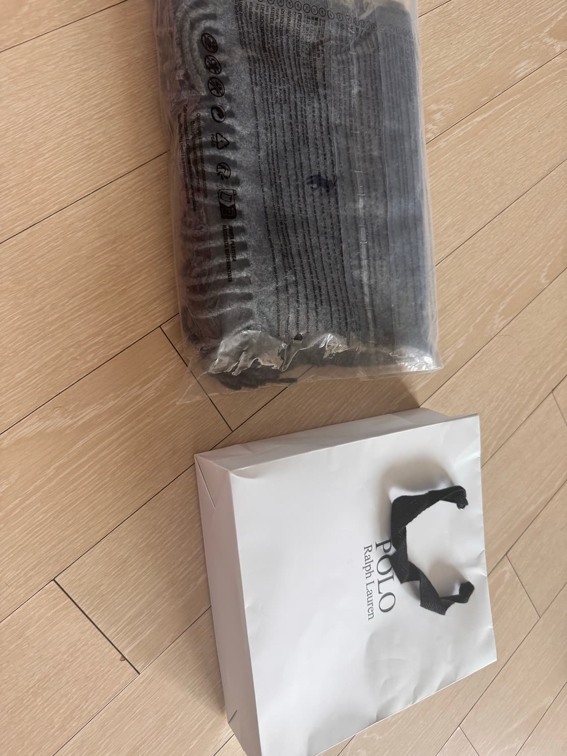 폴로랄프로렌 리사이클 그레이 울 머플러 상품이미지1