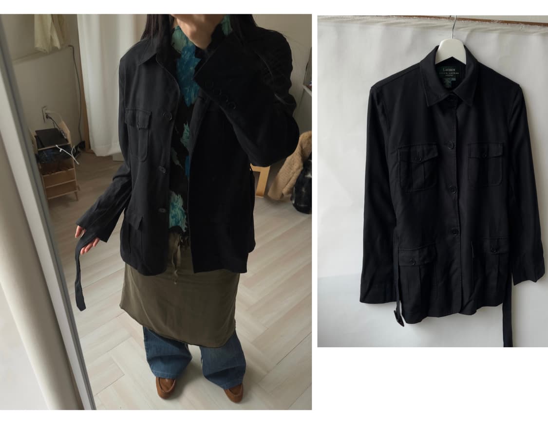 [Lauren Ralph Lauren] Black Silk Utility 상품이미지1