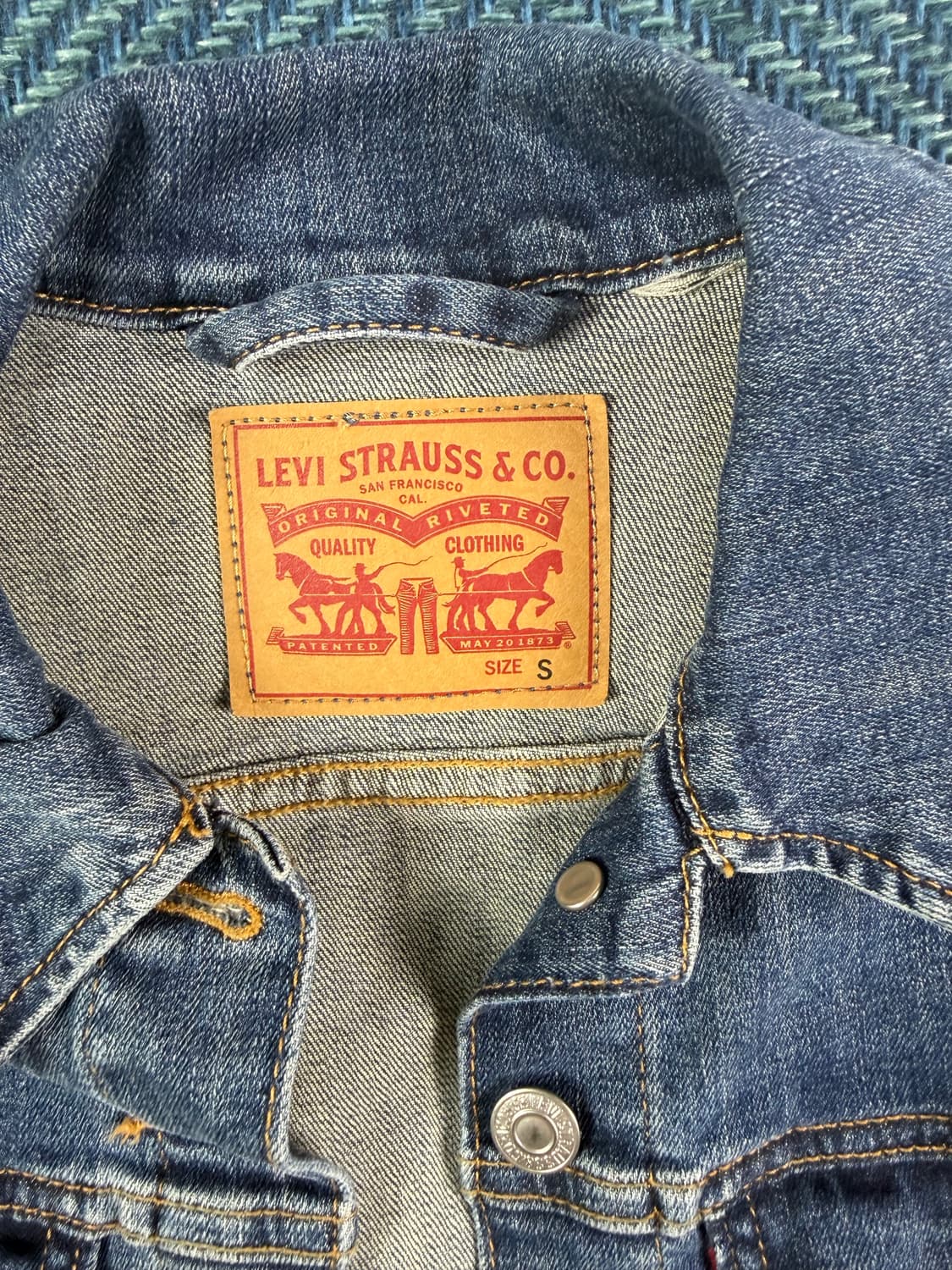 리바이스(Levi's) 빈티지 데님 베스트 S 상품이미지4