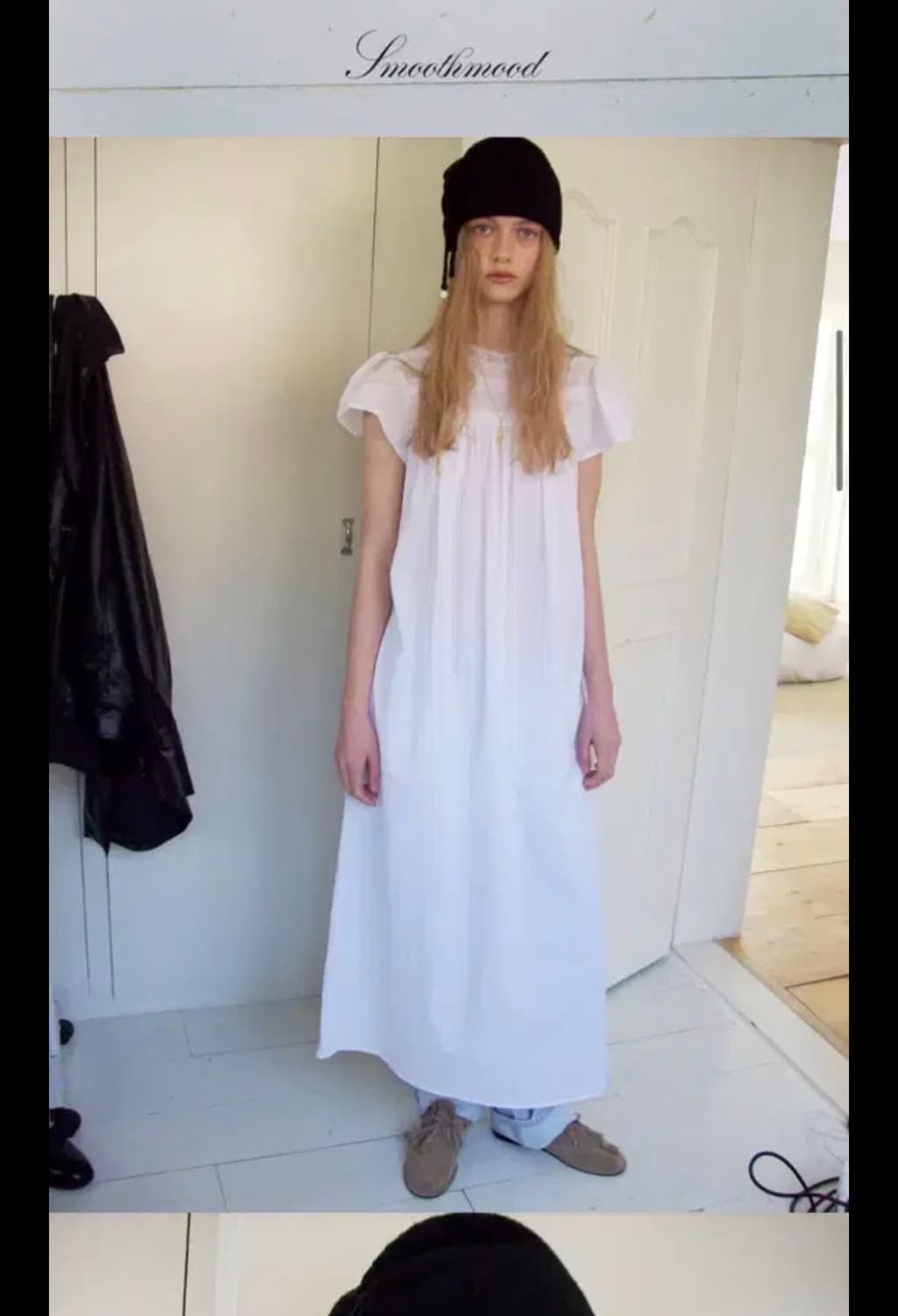 Pollu Wholegarment Knit Hat Black 상품이미지2