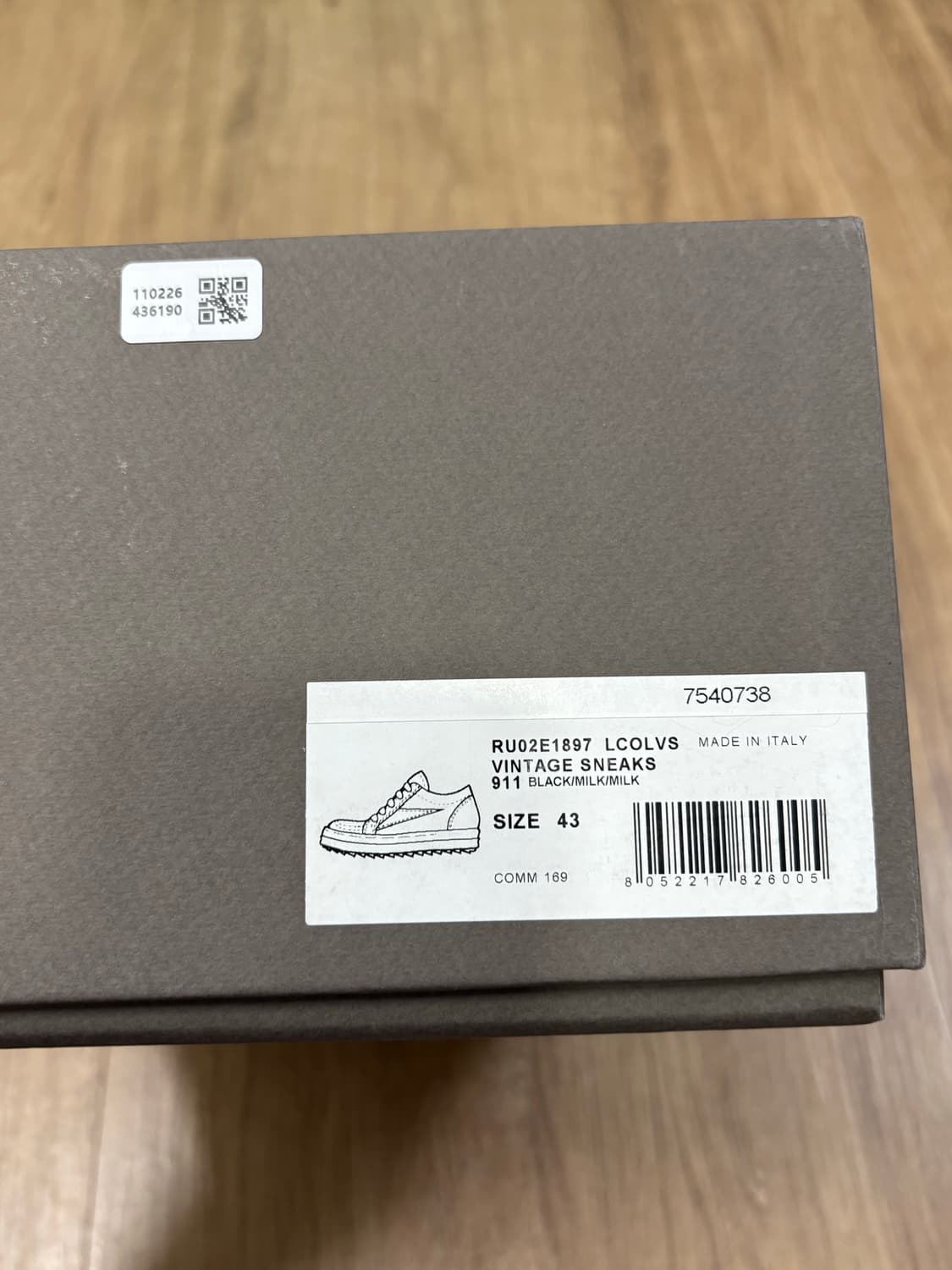 [43] 릭오웬스 반스 레더 스니커즈 상품이미지9