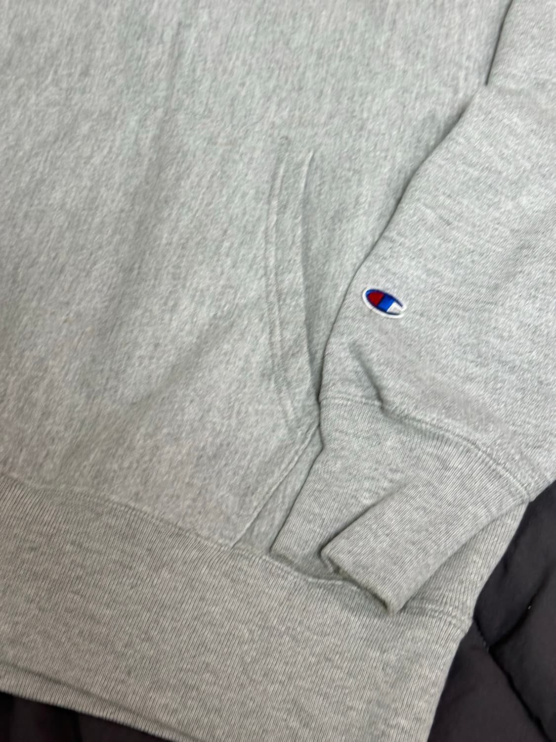 JP 챔피온 리버스위브 블루텍 그레이 후드티 라지 상품이미지7