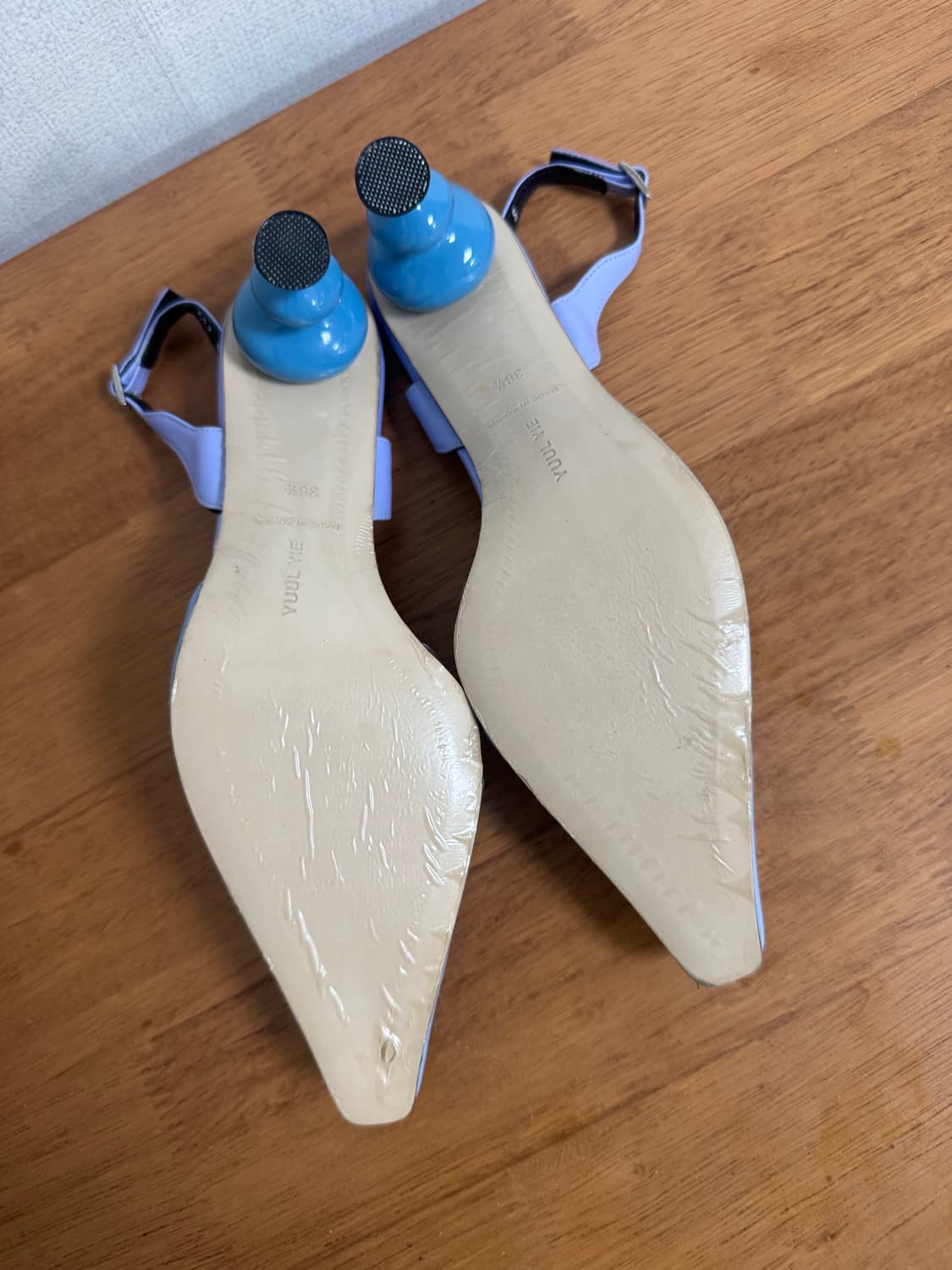 율이에 펌프스 스틸레토 pvc 샌들 힐 뮬 235 상품이미지6