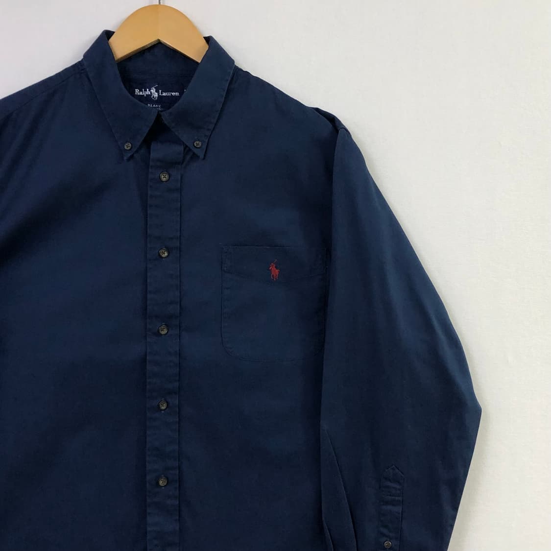 XL 폴로 네이비 솔리드코튼 셔츠 상품이미지1