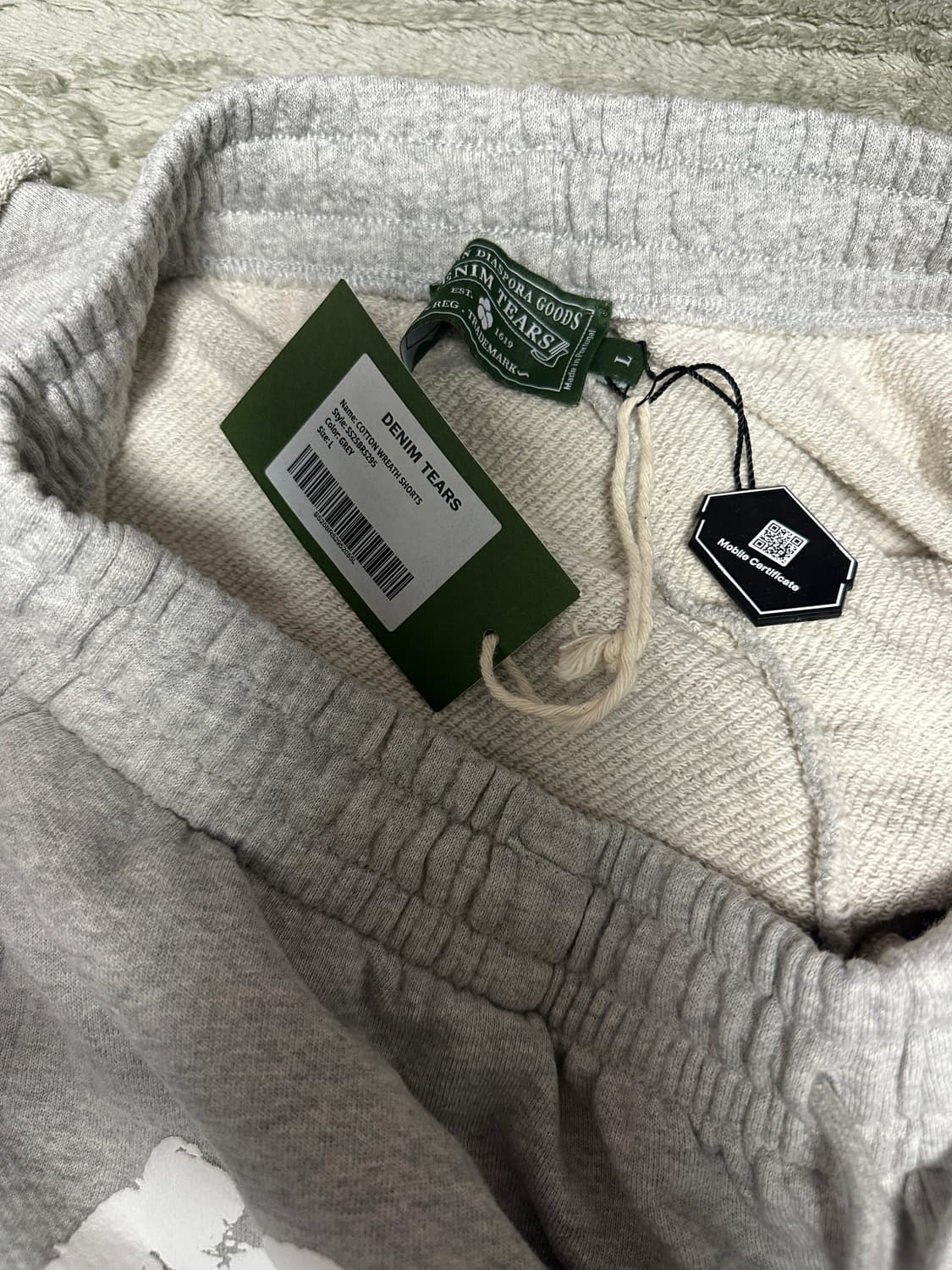 데님 티어스 더 코튼 리쓰 쇼츠 그레이 L 상품이미지3