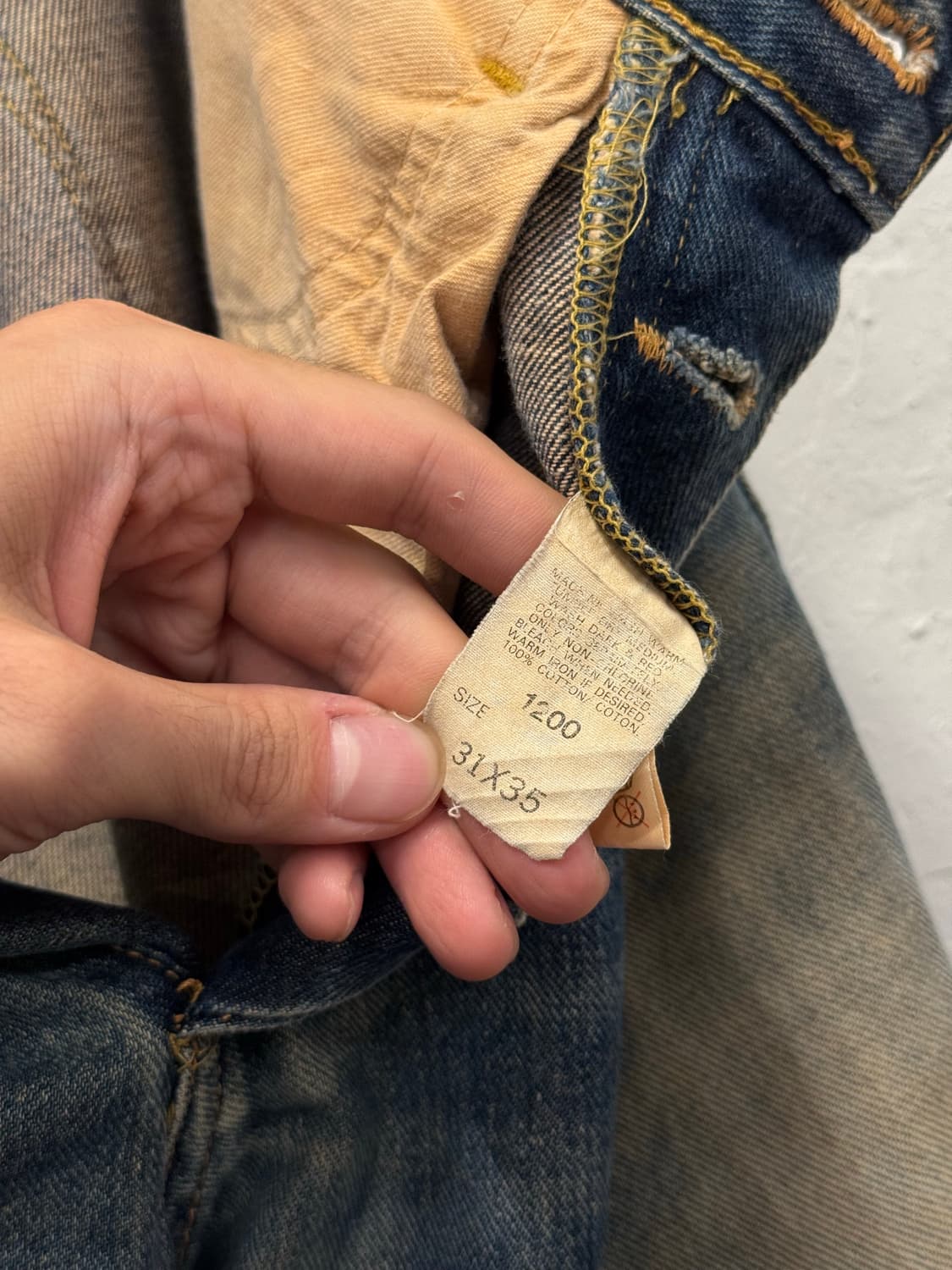 (30inch) Lee RIDERS 리 Selvedge Denim Jea 상품이미지9