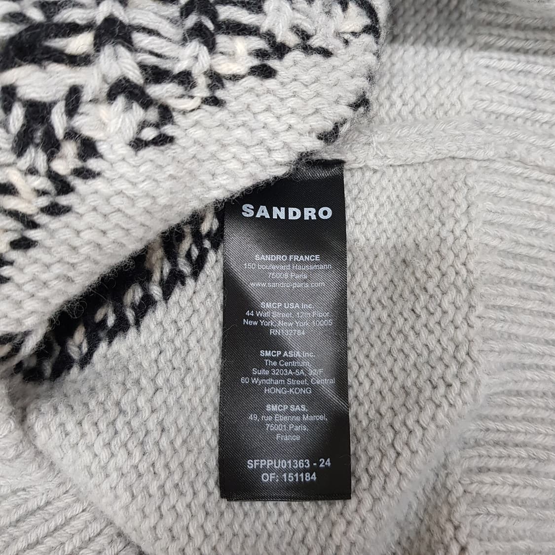 산드로 SANDRO 패뷸러스 캐릭터 인타르시아 니트 2사이즈 상품이미지6