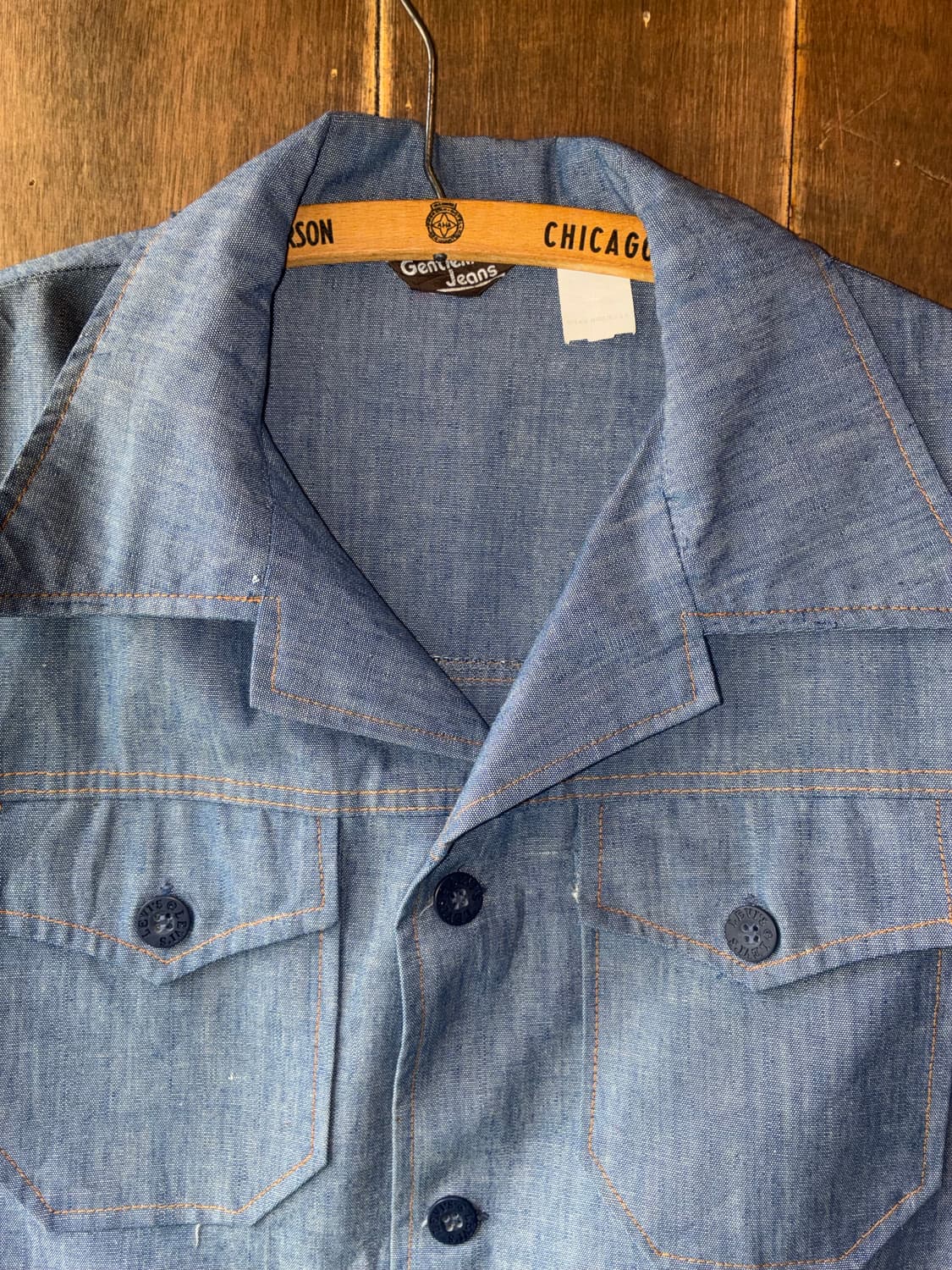  70’s Levi’s Gentleman’s Jeans Shirt 상품이미지4