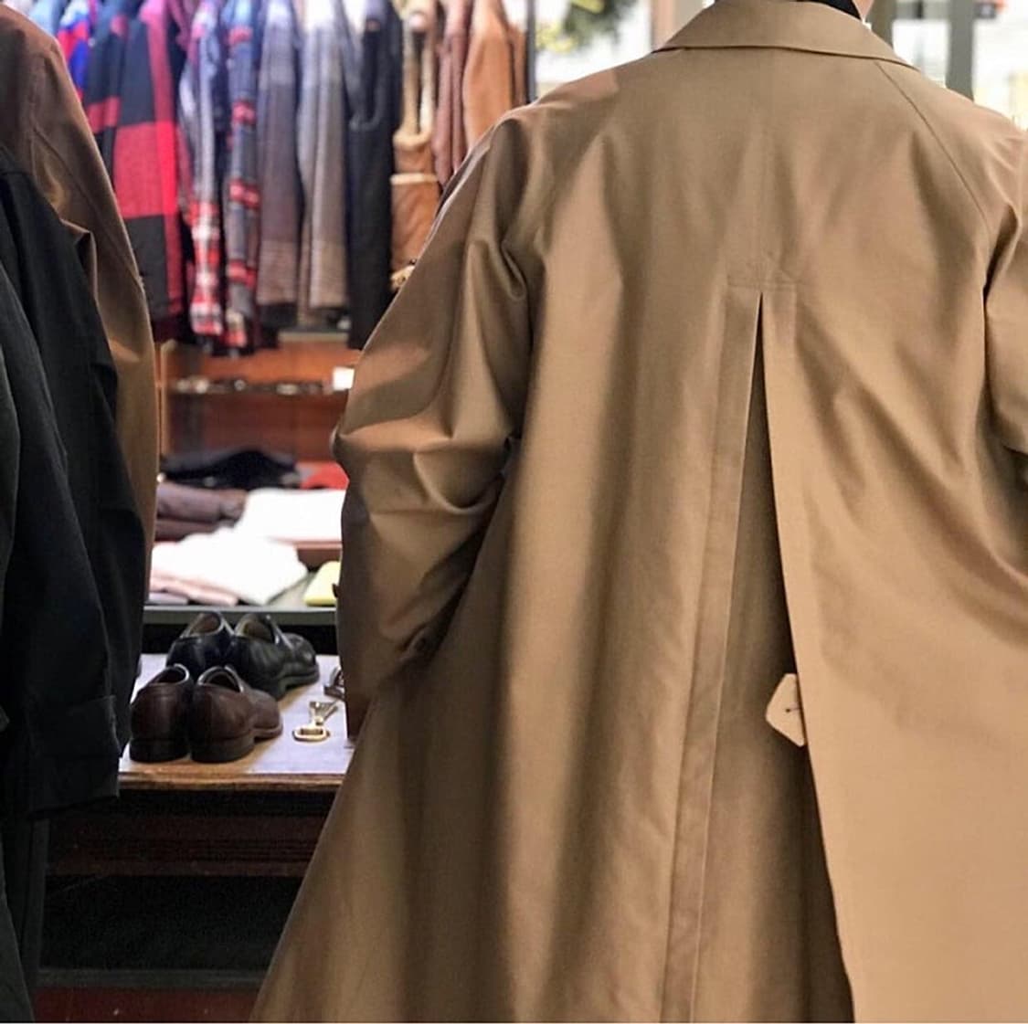 [4] 오라리 실크 개버딘 수티앵 칼라코트 - 베이지 상품이미지5