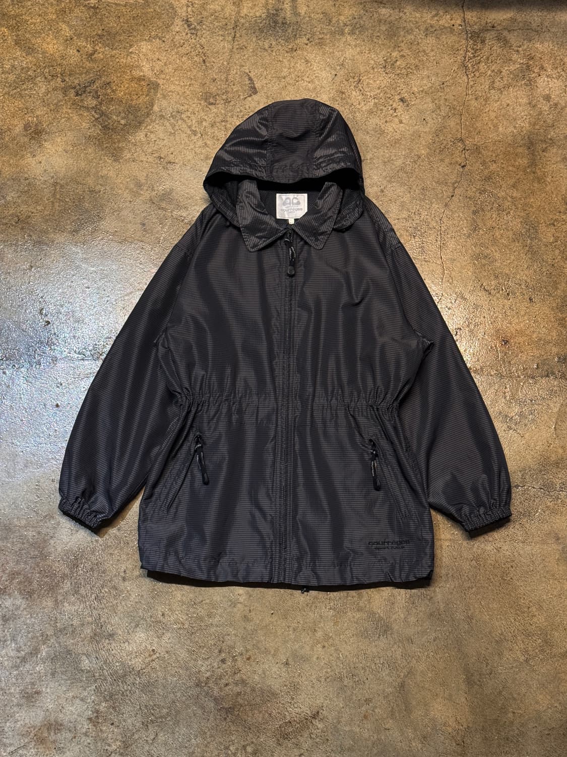 44-77 ) courreges Stripe Midi Rain Coat 상품이미지2