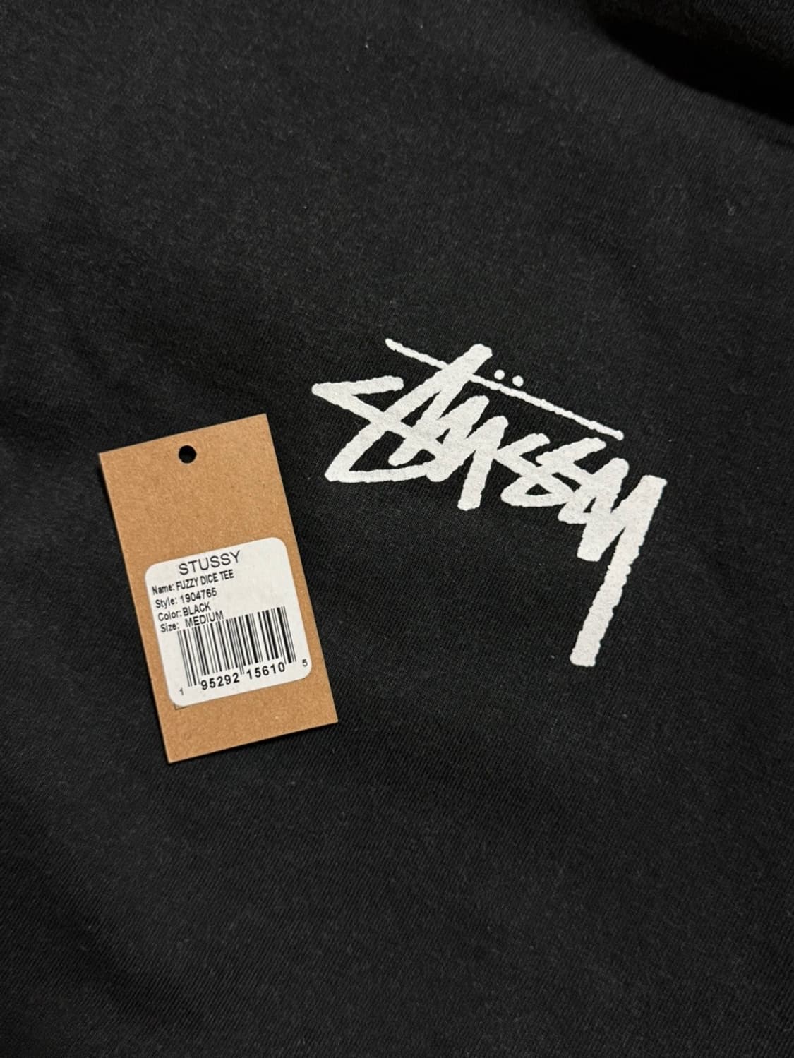 [M]Stussy fuzzy dice tee black 상품이미지3