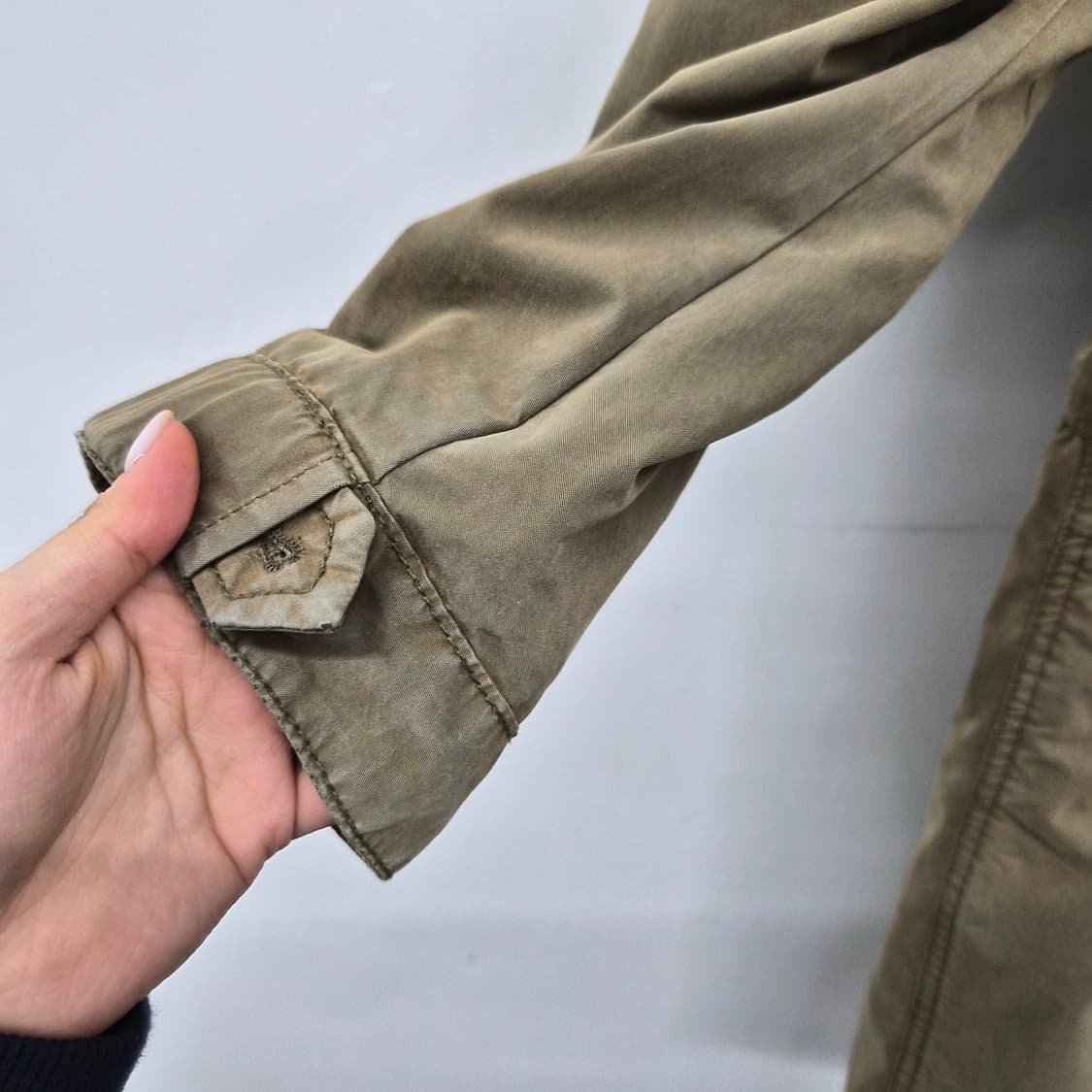 아비렉스 카키색 퍼 후드 야상 코드 남성 M 상품이미지5