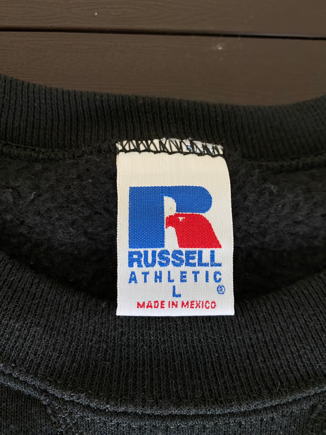 (L) 90s 빈티지 러셀 스웻셔츠 블랙 상품이미지3