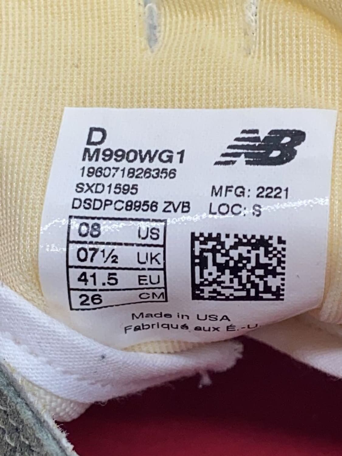뉴발란스 990v1 올리브 260사이즈 상품이미지4