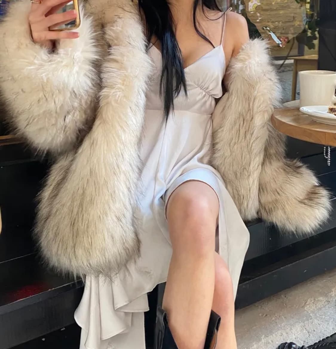 엔젤넘버555 퍼자켓 상품이미지1