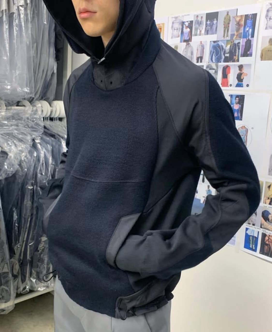 [s] 에이시네틱스 니트 후드Trooper knit black 상품이미지2