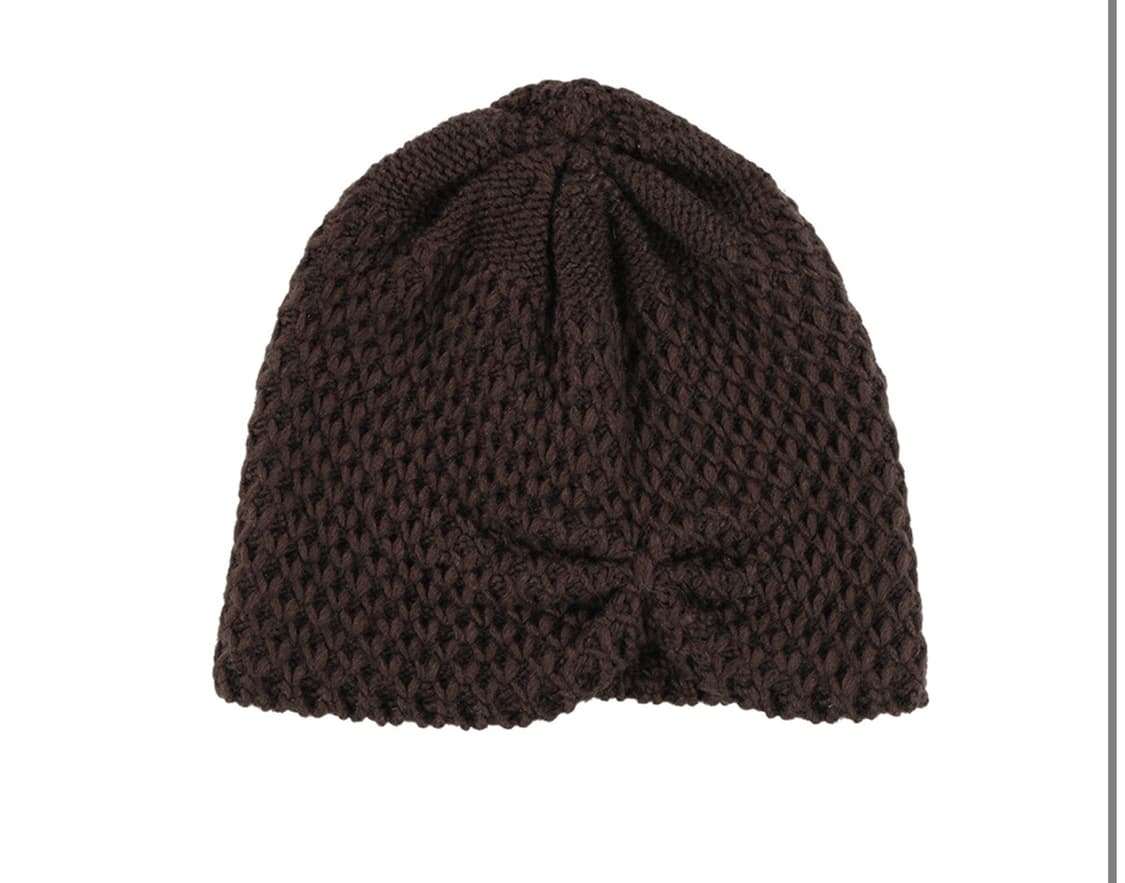 코이세이오 리본비니 다크브라운 상품이미지1