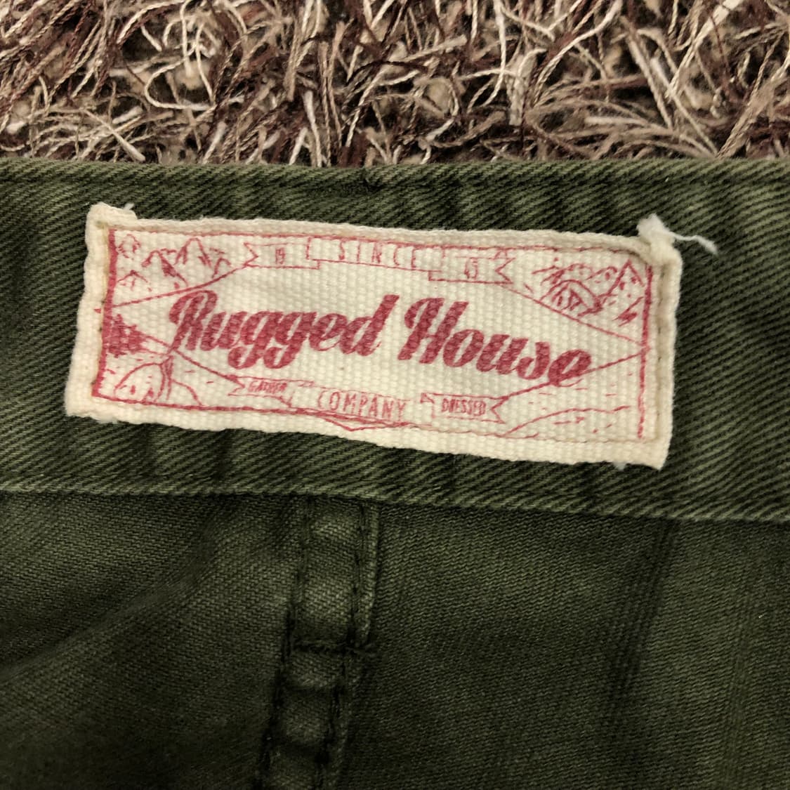 Rugged House 카키 면바지 상품이미지5