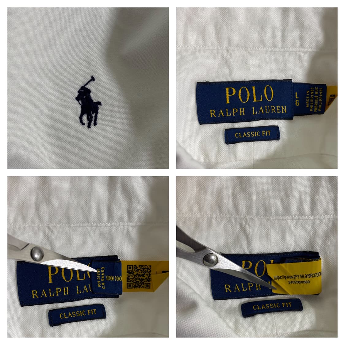 폴로 클래식핏 가먼트다이 옥스포드셔츠L/화이트 상품이미지5