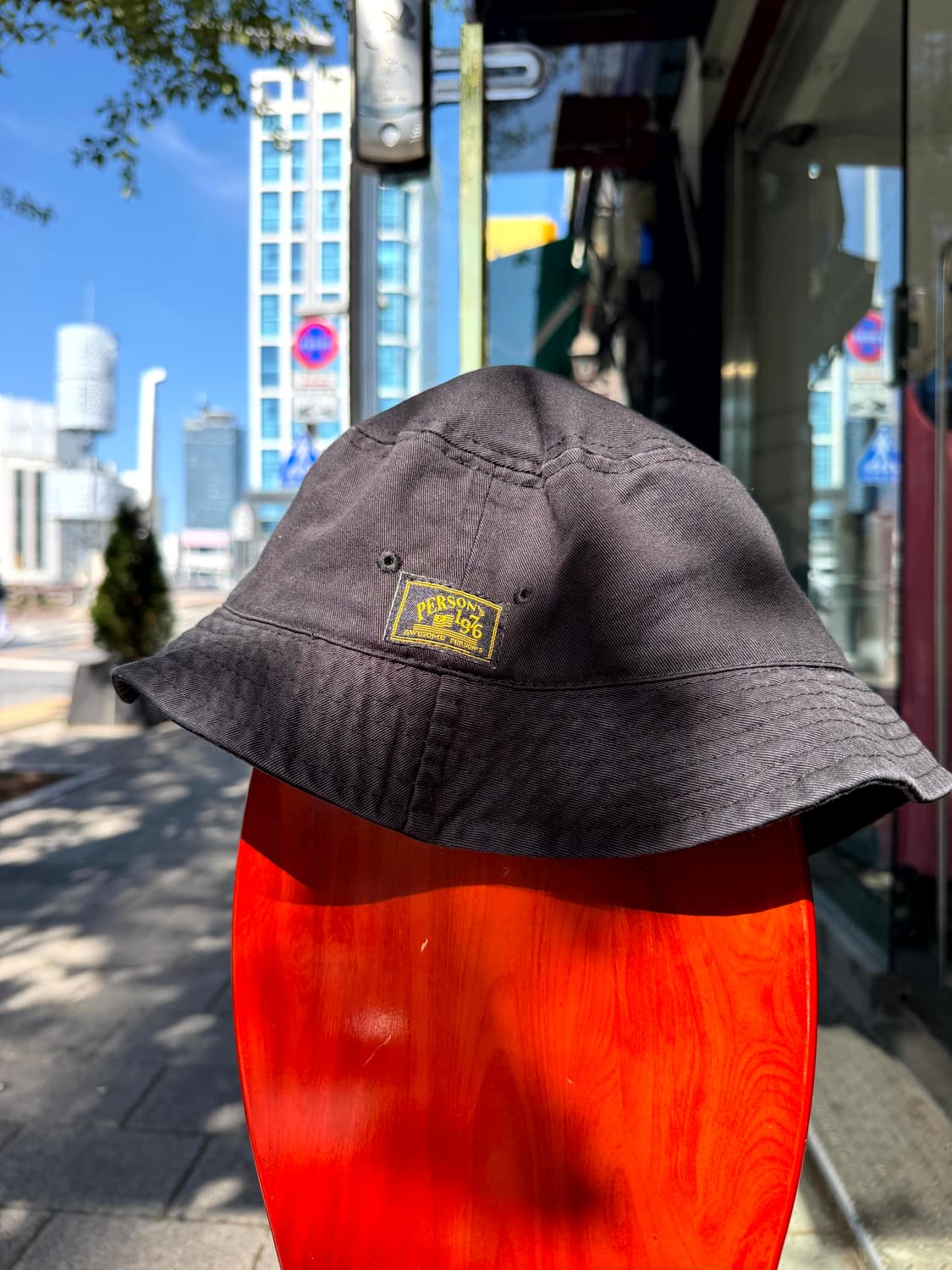 PERSON'S Black Bucket Hat 상품이미지2