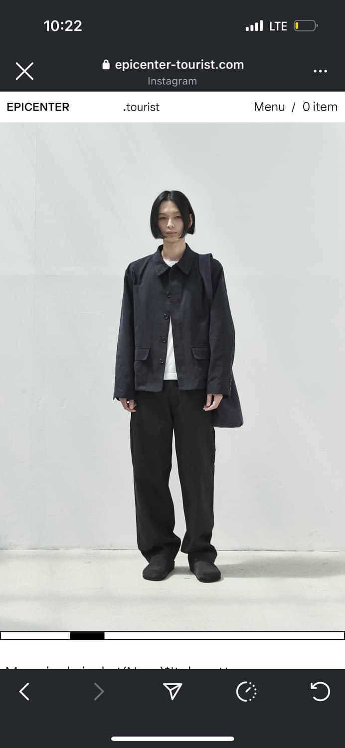 Epicenter tourist Mou single jacket(navy 상품이미지2