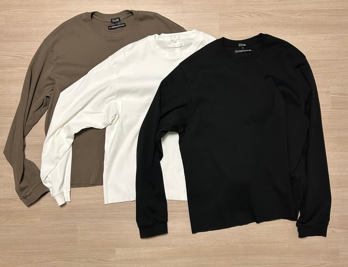 innir 이니어 253 COTTON RIB CROPPED LONG SL 상품이미지2