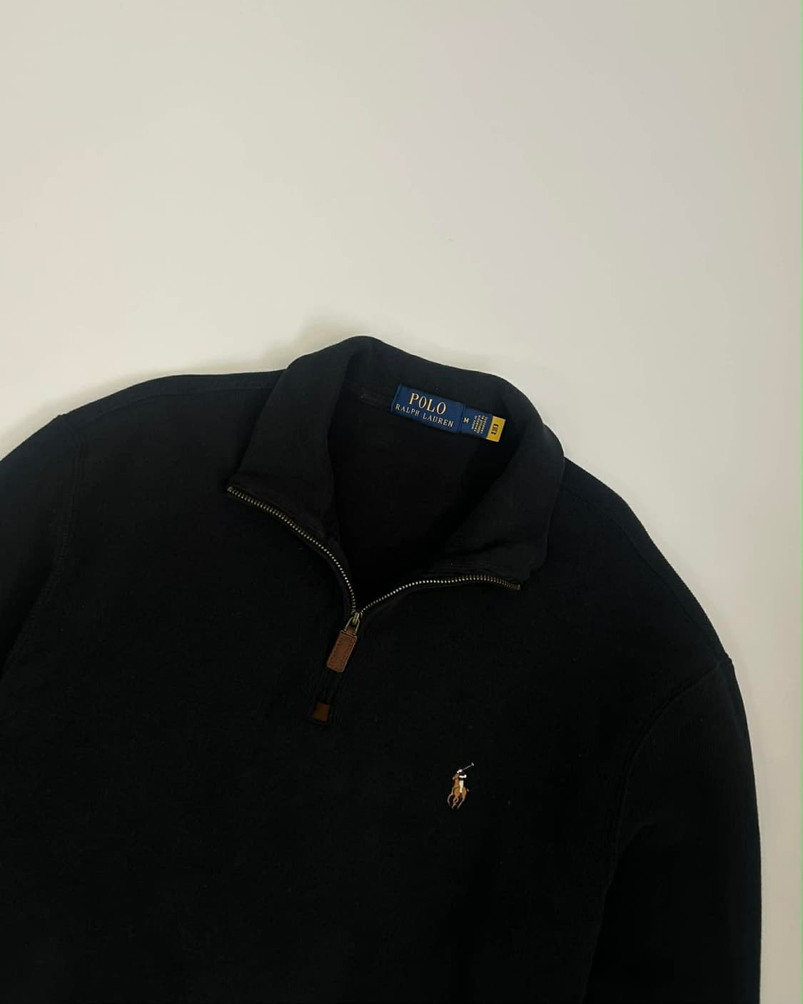 [M] 폴로 랄프로렌 블랙 코튼 하프 집업 니트 상품이미지7